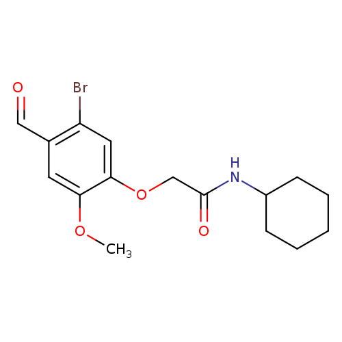2-(5-bromo-4-formyl-2-methoxyphenoxy)-N-cyclohexylacetamide