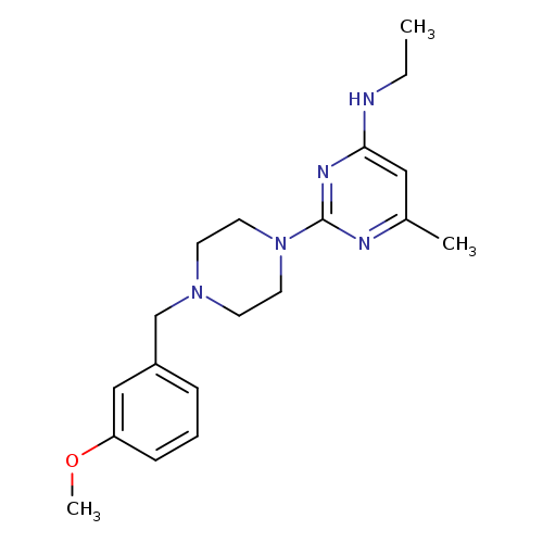 N-ethyl-2-{4-[(3-methoxyphenyl)methyl]piperazin-1-yl}-6-methylpyrimidin-4-amine
