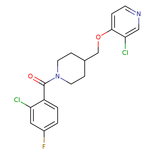 3-chloro-4-{[1-(2-chloro-4-fluorobenzoyl)piperidin-4-yl]methoxy}pyridine