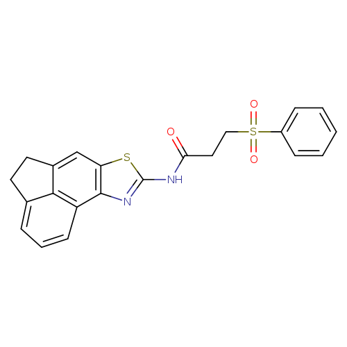 3-(benzenesulfonyl)-N-{5-thia-3-azatetracyclo[6.6.1.0^{2,6}.0^{11,15}]pentadeca-1(15),2(6),3,7,11,13-hexaen-4-yl}propanamide