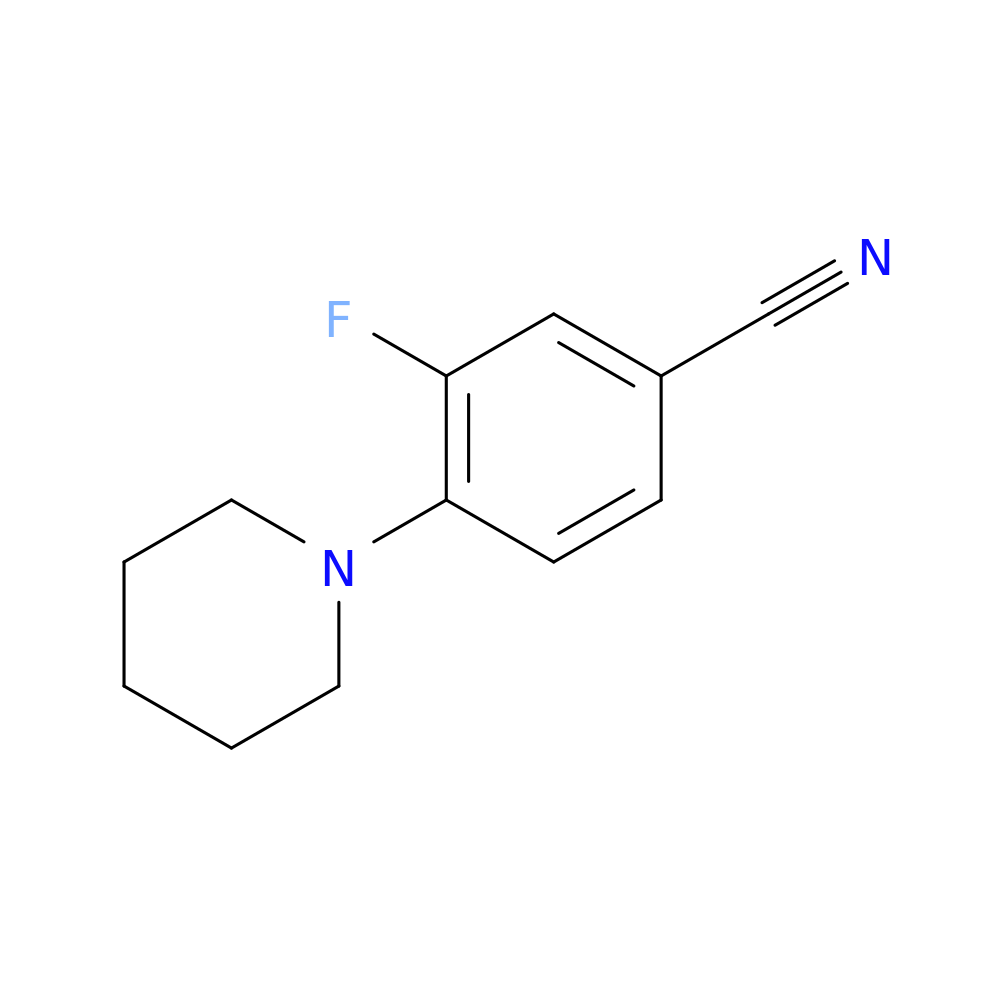 3-Fluoro-4-(piperidin-1-yl)benzonitrile
