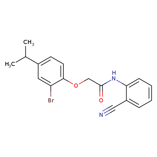2-(2-bromo-4-isopropylphenoxy)-N-(2-cyanophenyl)acetamide