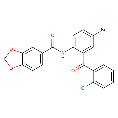 N-[4-bromo-2-(2-chlorobenzoyl)phenyl]-2H-1,3-benzodioxole-5-carboxamide