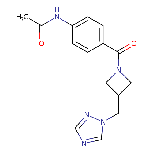 N-(4-{3-[(1H-1,2,4-triazol-1-yl)methyl]azetidine-1-carbonyl}phenyl)acetamide