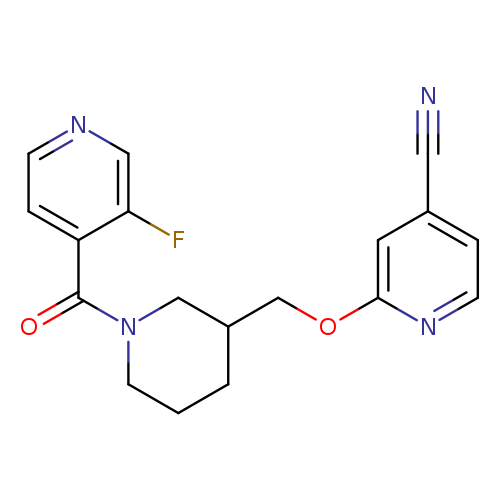 2-{[1-(3-fluoropyridine-4-carbonyl)piperidin-3-yl]methoxy}pyridine-4-carbonitrile