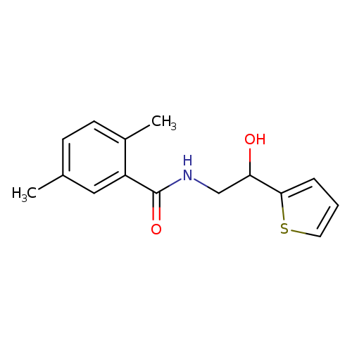 N-[2-hydroxy-2-(thiophen-2-yl)ethyl]-2,5-dimethylbenzamide