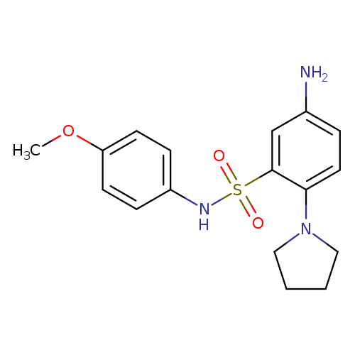 5-Amino-n-(4-methoxy-phenyl)-2-pyrrolidin-1-yl-benzenesulfonamide