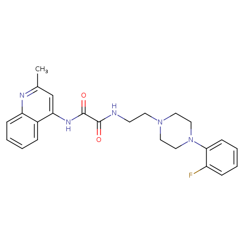 N-{2-[4-(2-fluorophenyl)piperazin-1-yl]ethyl}-N'-(2-methylquinolin-4-yl)ethanediamide