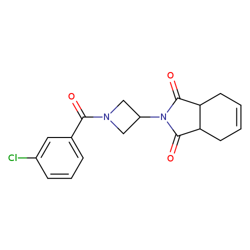 2-[1-(3-chlorobenzoyl)azetidin-3-yl]-2,3,3a,4,7,7a-hexahydro-1H-isoindole-1,3-dione