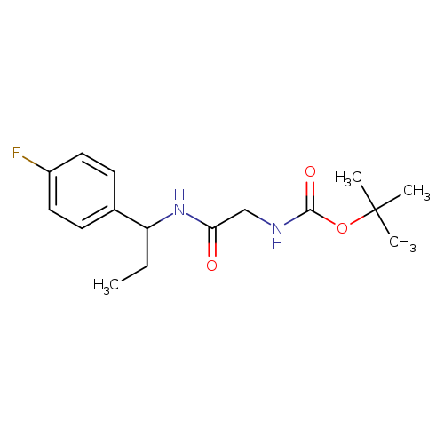 tert-butyl N-({[1-(4-fluorophenyl)propyl]carbamoyl}methyl)carbamate