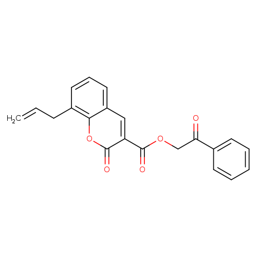 2-oxo-2-phenylethyl 2-oxo-8-(prop-2-en-1-yl)-2H-chromene-3-carboxylate