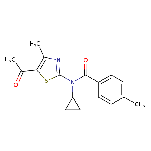 N-(5-Acetyl-4-methylthiazol-2-yl)-N-cyclopropyl-4-methylbenzamide