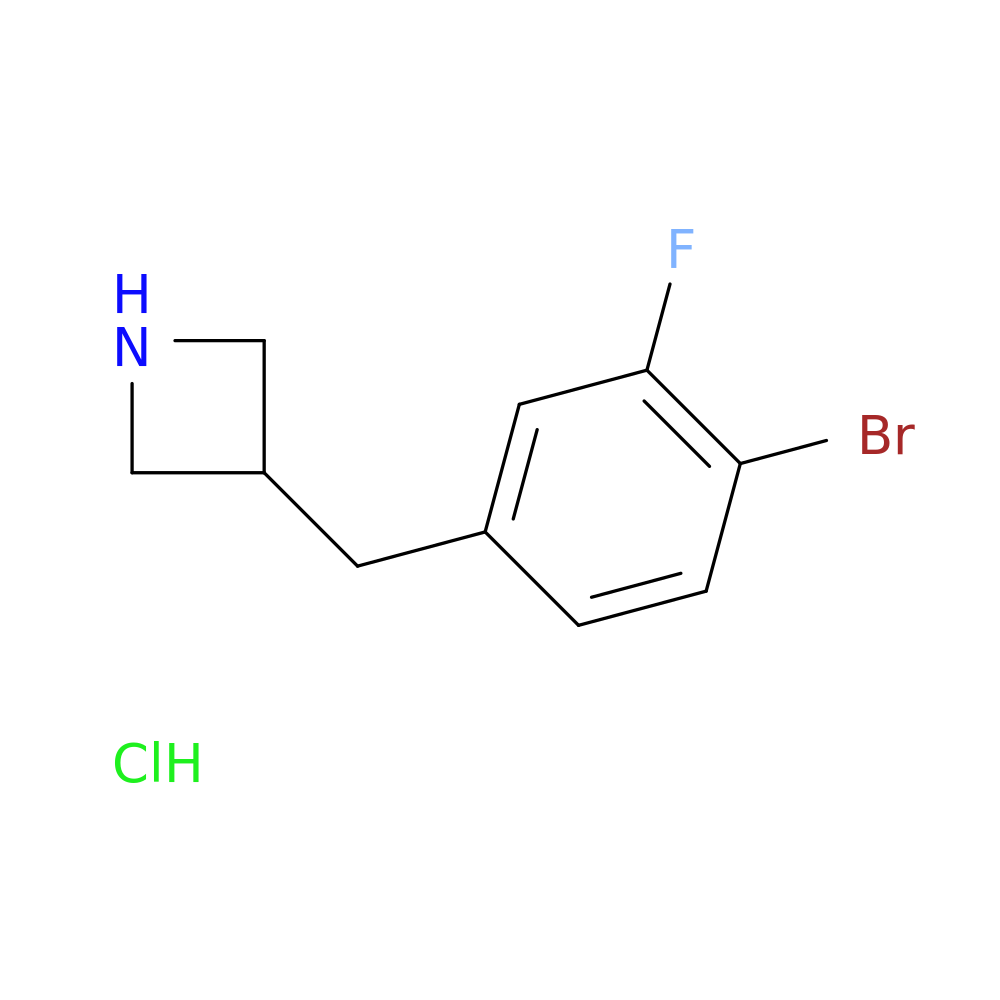 3-[(4-bromo-3-fluorophenyl)methyl]azetidine hydrochloride