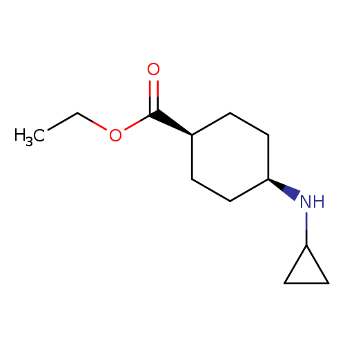 Cyclohexanecarboxylic acid, 4-(cyclopropylamino)-, ethyl ester, cis-