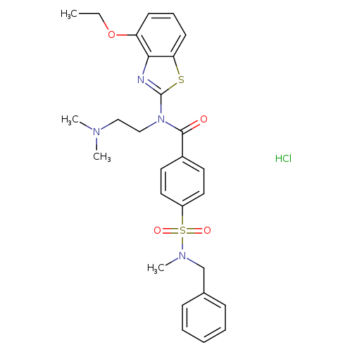 4-[benzyl(methyl)sulfamoyl]-N-[2-(dimethylamino)ethyl]-N-(4-ethoxy-1,3-benzothiazol-2-yl)benzamide hydrochloride