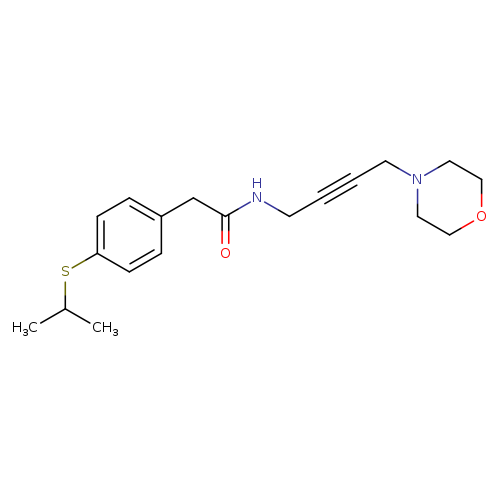 N-[4-(morpholin-4-yl)but-2-yn-1-yl]-2-[4-(propan-2-ylsulfanyl)phenyl]acetamide