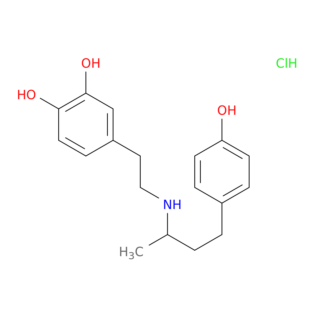 4-(2-((4-(4-Hydroxyphenyl)butan-2-yl)amino)ethyl)benzene-1,2-diol hydrochloride