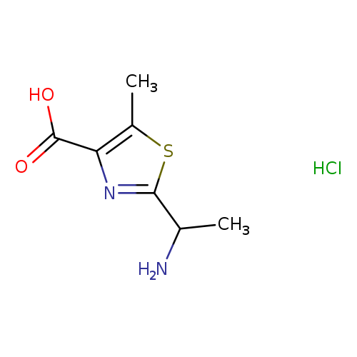 2-(1-aminoethyl)-5-methyl-1,3-thiazole-4-carboxylic acid hydrochloride