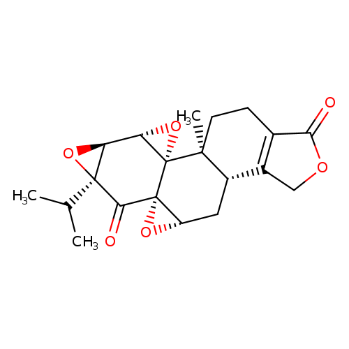 Trisoxireno[4b,5:6,7:8a,9]phenanthro[1,2-c]furan-1,6(3H,6aH)-dione,3b,4,4a,7a,7b,8b,9,10-octahydro-8b-methyl-6a-(1-methylethyl)-,(3bS,4aS,5aS,6aS,7aS,7bS,8aS,8bS)-
