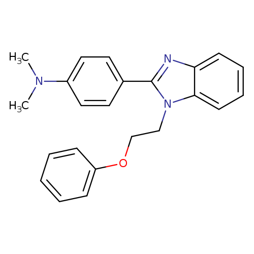 N,N-dimethyl-4-[1-(2-phenoxyethyl)-1H-1,3-benzodiazol-2-yl]aniline