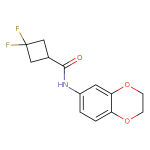N-(2,3-dihydro-1,4-benzodioxin-6-yl)-3,3-difluorocyclobutane-1-carboxamide