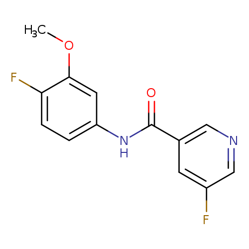 5-fluoro-N-(4-fluoro-3-methoxyphenyl)pyridine-3-carboxamide