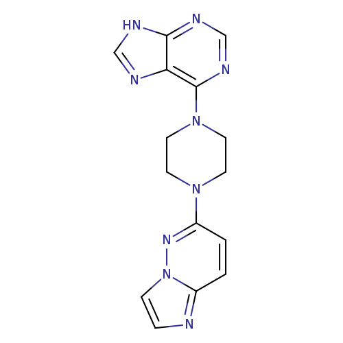 6-(4-{imidazo[1,2-b]pyridazin-6-yl}piperazin-1-yl)-9H-purine