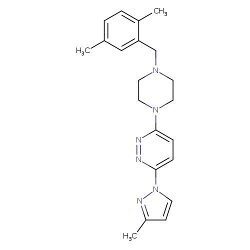 3-{4-[(2,5-dimethylphenyl)methyl]piperazin-1-yl}-6-(3-methyl-1H-pyrazol-1-yl)pyridazine