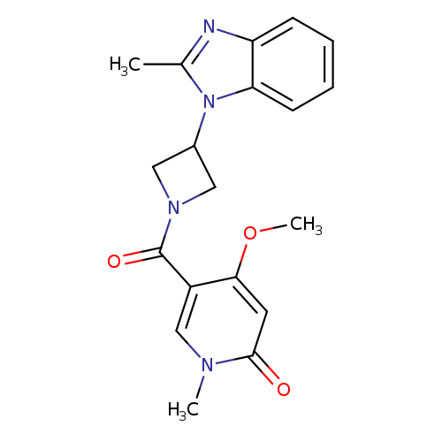 4-methoxy-1-methyl-5-[3-(2-methyl-1H-1,3-benzodiazol-1-yl)azetidine-1-carbonyl]-1,2-dihydropyridin-2-one