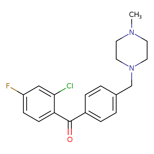2-CHLORO-4-FLUORO-4'-(4-METHYLPIPERAZIN-1-YLMETHYL)BENZOPHENONE