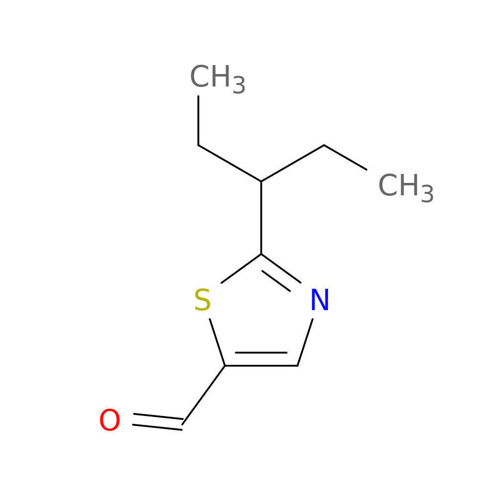 2-(pentan-3-yl)-1,3-thiazole-5-carbaldehyde