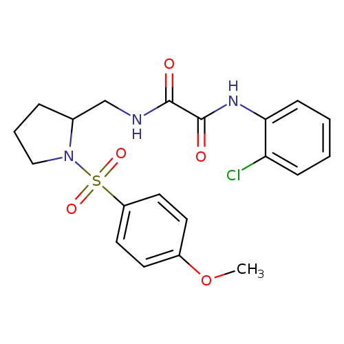 N'-(2-chlorophenyl)-N-{[1-(4-methoxybenzenesulfonyl)pyrrolidin-2-yl]methyl}ethanediamide