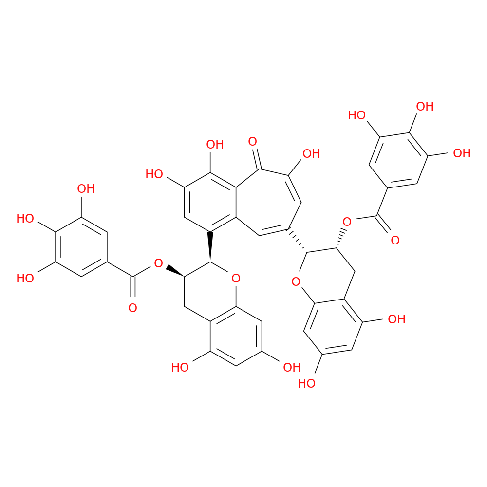 (2R,2'R,3R,3'R)-2,2'-(3,4,6-trihydroxy-5-oxo-5H-benzo[7]annulene-1,8-diyl)bis(5,7-dihydroxychroman-3,2-diyl) bis(3,4,5-trihydroxybenzoate)