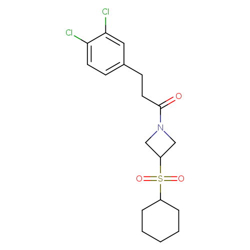1-[3-(cyclohexanesulfonyl)azetidin-1-yl]-3-(3,4-dichlorophenyl)propan-1-one