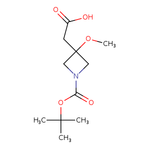 2-(1-(tert-Butoxycarbonyl)-3-methoxyazetidin-3-yl)acetic acid