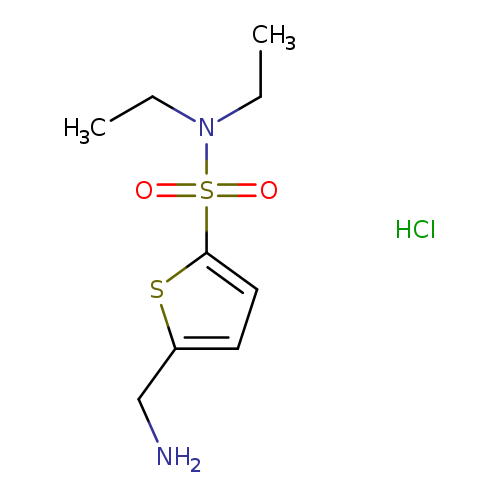 5-(aminomethyl)-N,N-diethylthiophene-2-sulfonamide hydrochloride