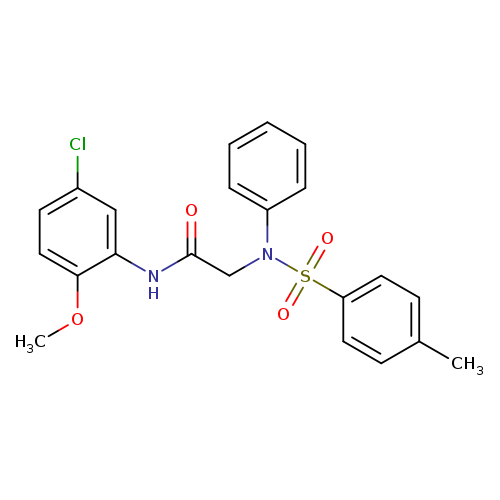 N-(5-chloro-2-methoxyphenyl)-2-{[(4-methylphenyl)sulfonyl]anilino}acetamide