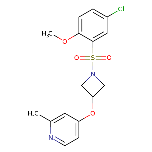 4-{[1-(5-chloro-2-methoxybenzenesulfonyl)azetidin-3-yl]oxy}-2-methylpyridine