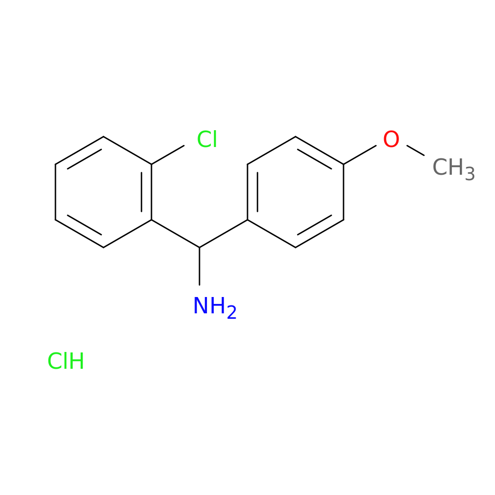 (2-chlorophenyl)(4-methoxyphenyl)methanamine hydrochloride