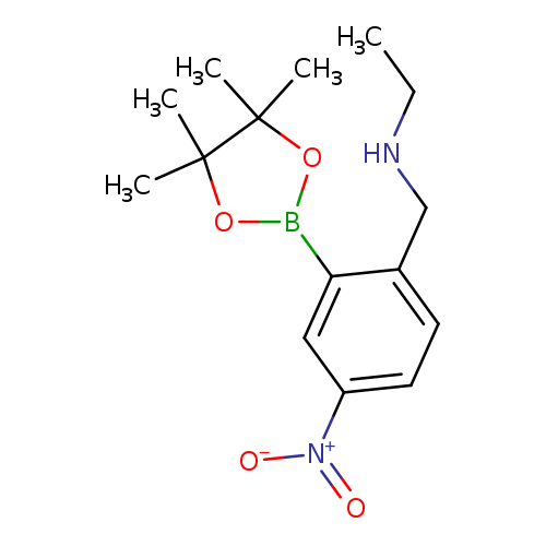 2-Ethylaminomethyl-5-nitrophenylboronic acid,pinacol ester
