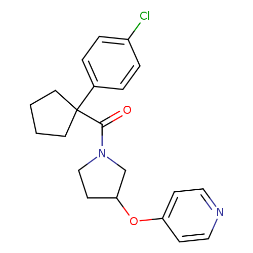 4-({1-[1-(4-chlorophenyl)cyclopentanecarbonyl]pyrrolidin-3-yl}oxy)pyridine