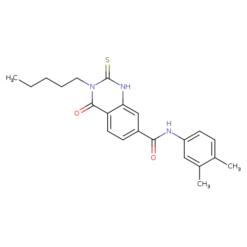 N-(3,4-dimethylphenyl)-4-oxo-3-pentyl-2-sulfanylidene-1,2,3,4-tetrahydroquinazoline-7-carboxamide