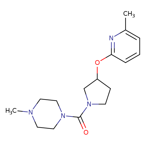 1-methyl-4-{3-[(6-methylpyridin-2-yl)oxy]pyrrolidine-1-carbonyl}piperazine