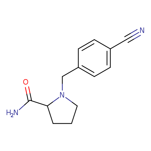 1-[(4-cyanophenyl)methyl]pyrrolidine-2-carboxamide