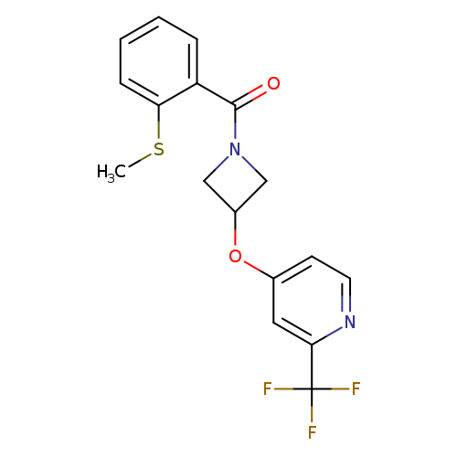 4-({1-[2-(methylsulfanyl)benzoyl]azetidin-3-yl}oxy)-2-(trifluoromethyl)pyridine