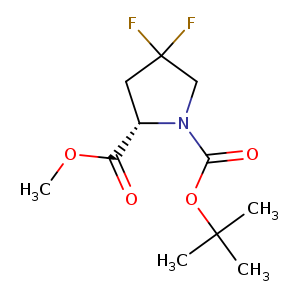 1,2-Pyrrolidinedicarboxylic acid, 4,4-difluoro-, 1-(1,1-dimethylethyl) 2-methyl ester, (2S)-