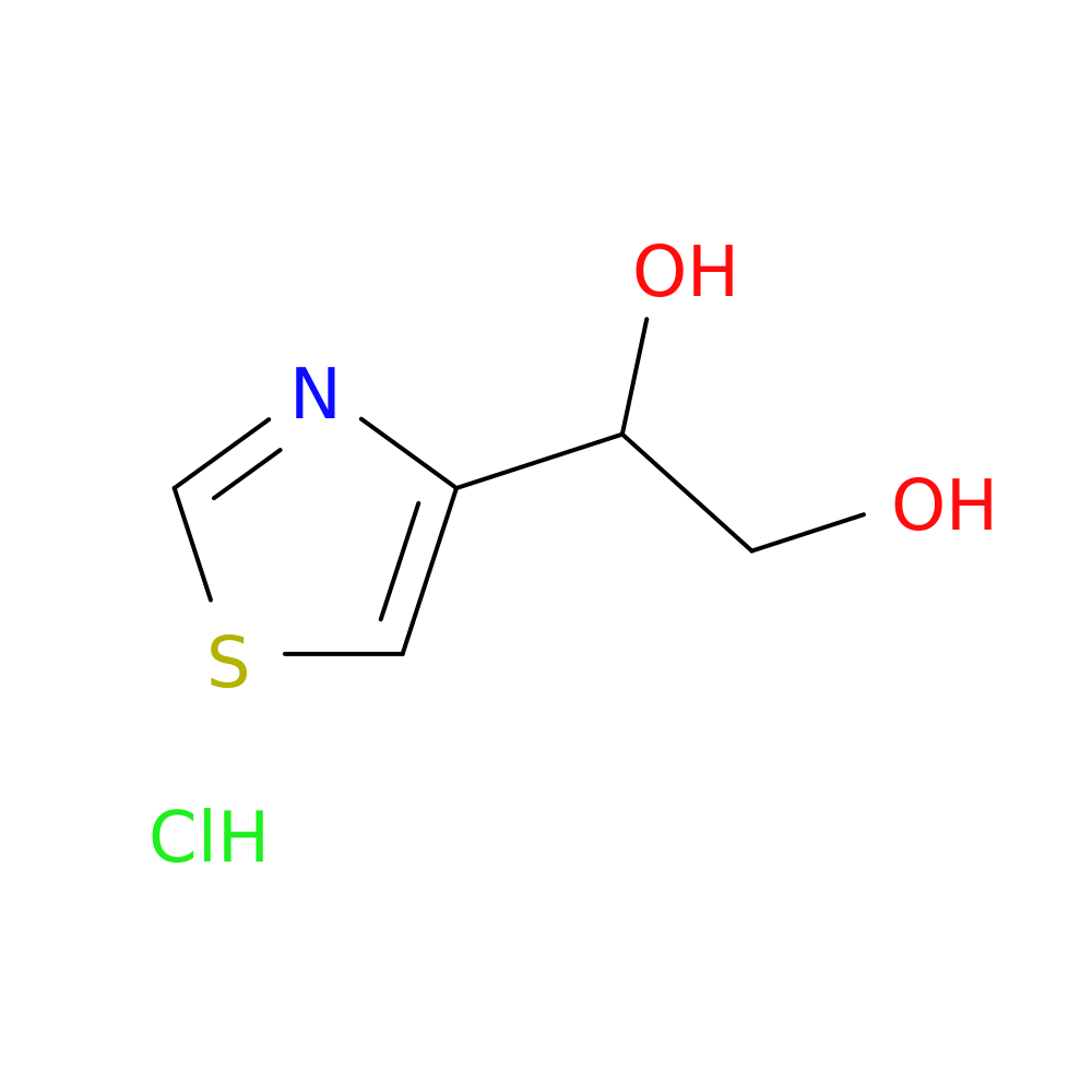 1-(1,3-thiazol-4-yl)ethane-1,2-diol hydrochloride