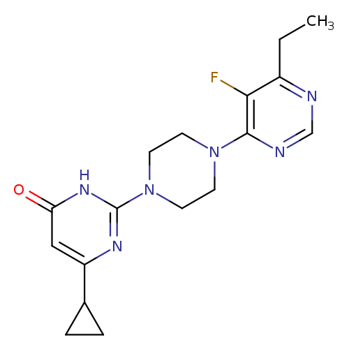 6-cyclopropyl-2-[4-(6-ethyl-5-fluoropyrimidin-4-yl)piperazin-1-yl]-3,4-dihydropyrimidin-4-one