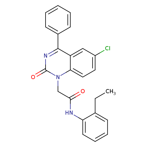 2-(6-chloro-2-oxo-4-phenyl-1,2-dihydroquinazolin-1-yl)-N-(2-ethylphenyl)acetamide