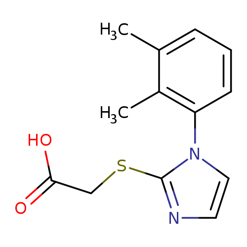 2-{[1-(2,3-dimethylphenyl)-1H-imidazol-2-yl]sulfanyl}acetic acid